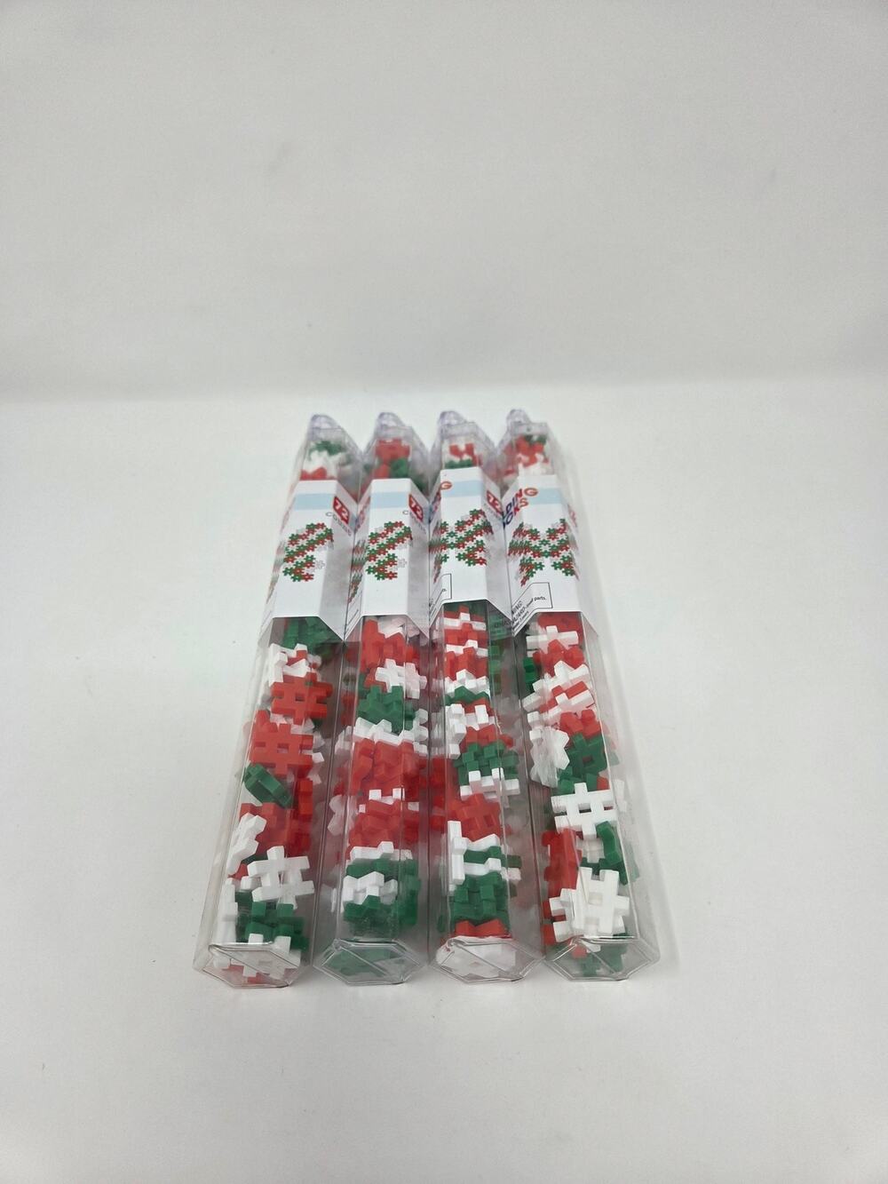 Red White Green Christmas Hashtag Building Blocks Set of 4